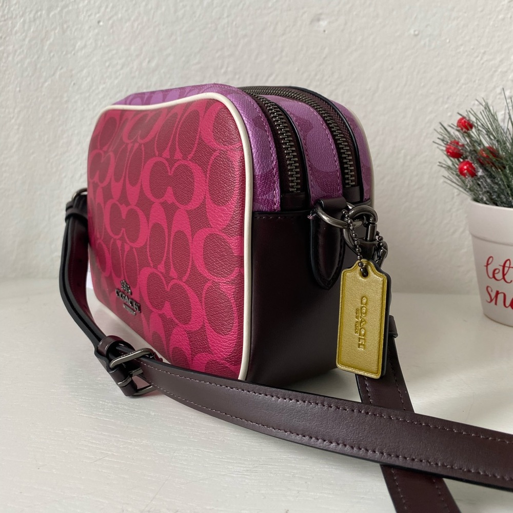 Coach Jes Crossbody Blocked Sig Canvas - Picture 2 of 8